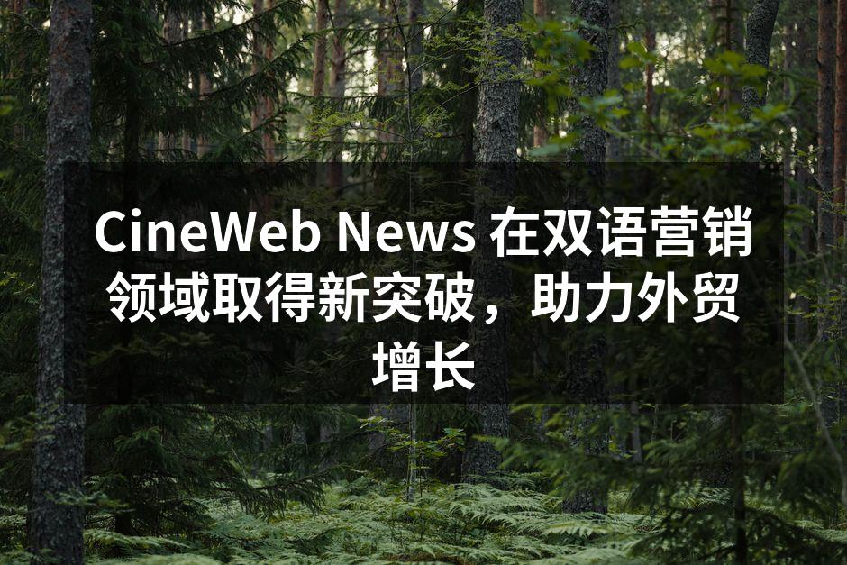 CineWeb News 在双语营销领域取得新突破，助力外贸增长